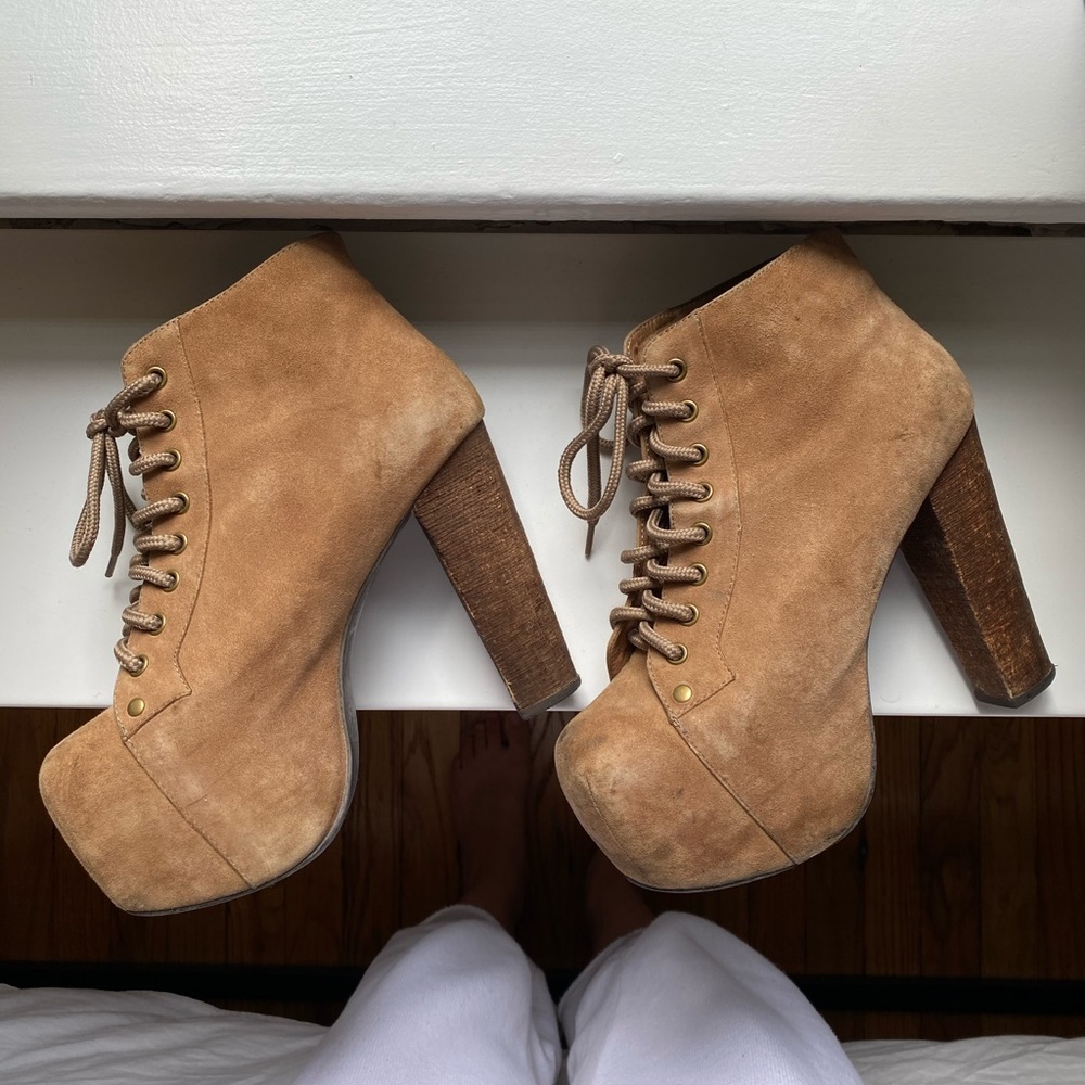 Jeffrey Campbell Taupe Litas Size 6